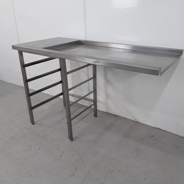 Stainless Steel Dishwasher Table 140cmW x 63cmD x 89cmH