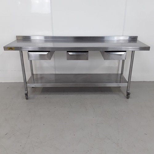 second hand steel table for sale