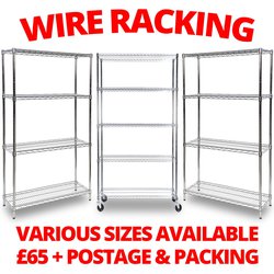 Wire shelving from just £65 pounds