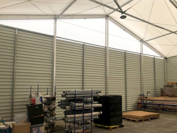 Warehouse marquee gable end
