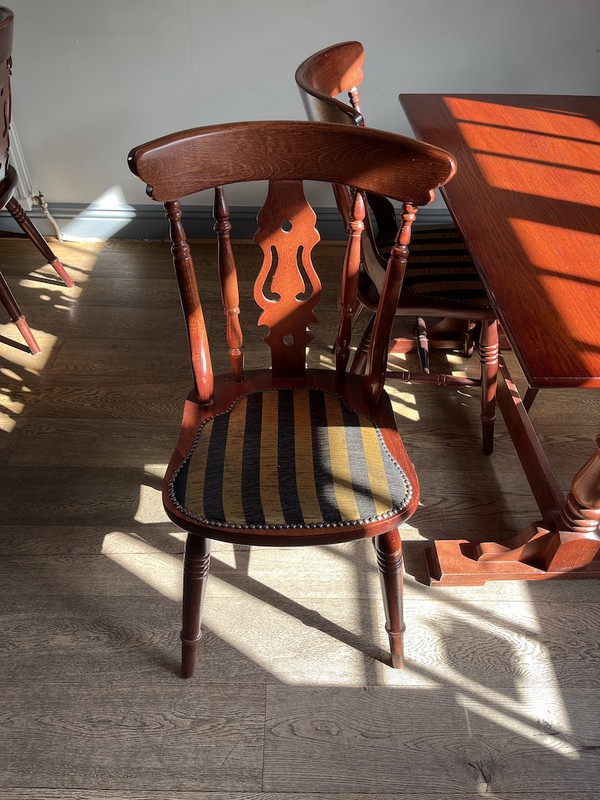 Traditional Upholstered Pub Dining Chairs