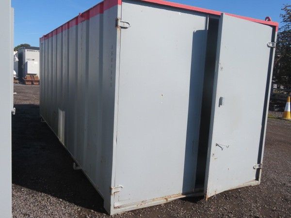 21' x 9' anti vandal secure container.