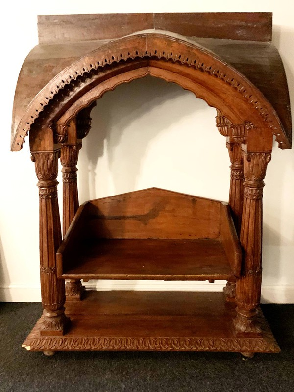 Hand Carved Monks Chair