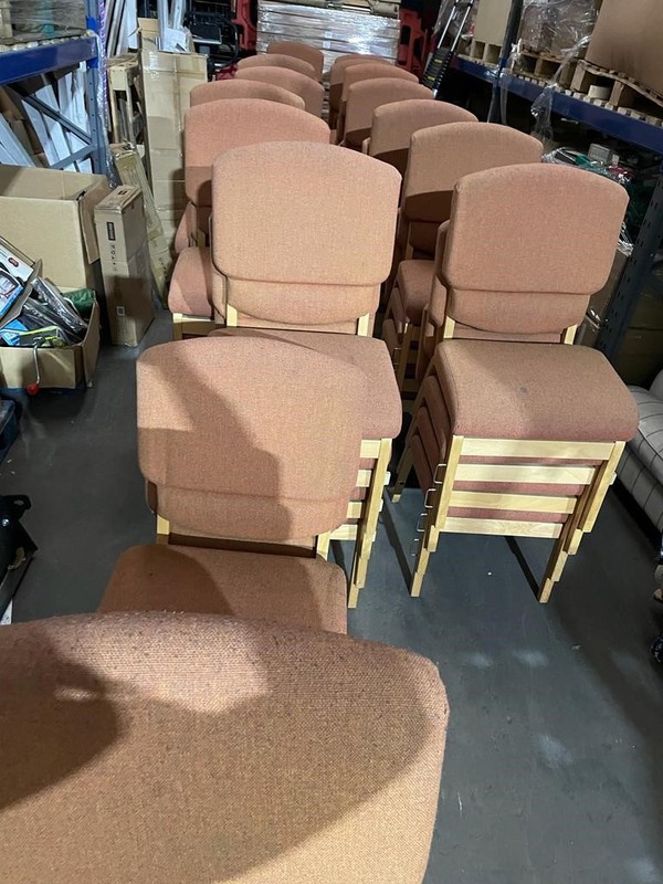 Stackable Neutral Church Chairs