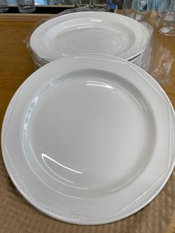 Steelite white dinner plate 10”