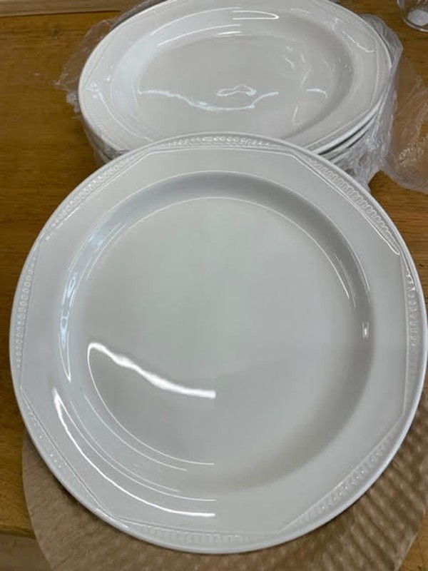 NEW: Steelite White Dinner Plate 10” - London 2
