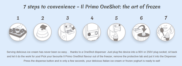 Il Primo One Shot Ice cream machine