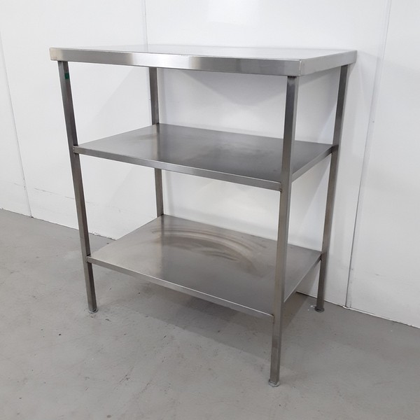 Stainless steel kitchen shelving unit