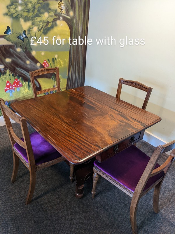 Vintage cafe tables and chairs