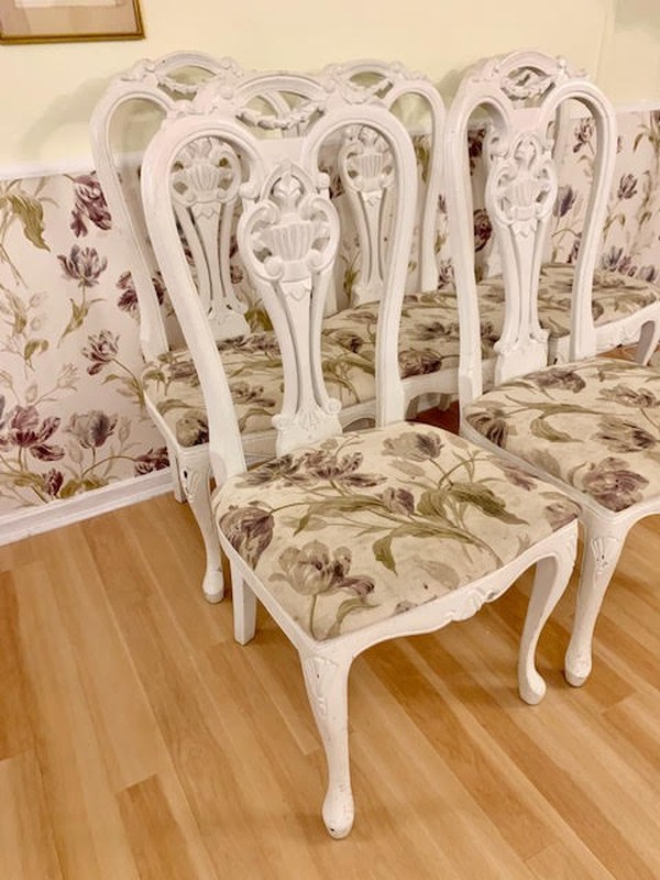 Shabby Chic White Painted 20x Chairs & 6x Tables - Hertfordshire 5