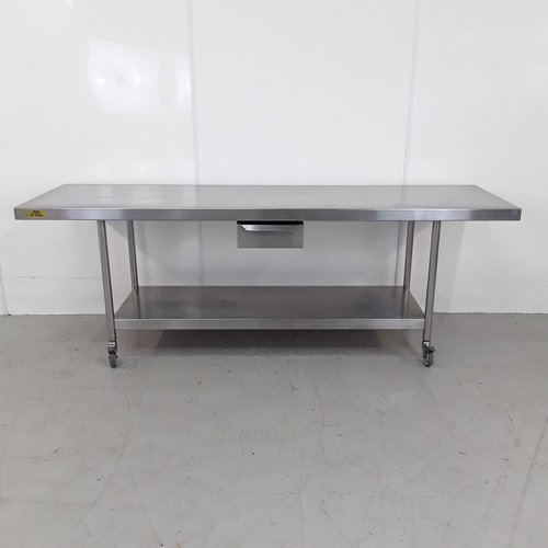 Used Bartlett B-Line Stainless Prep Table	(41843) Used Bartlett B-Line Stainless Prep Table	(41843)