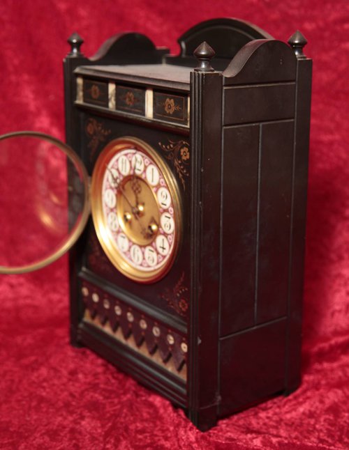 Carved slate clock Carved slate clock