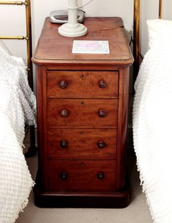 Victorian bedside table with drawers