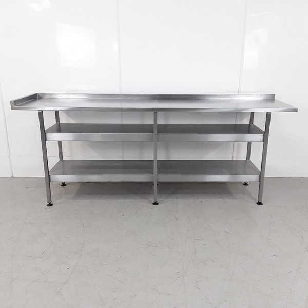 2.4m Stainless steel prep table