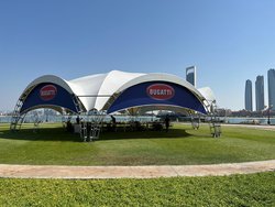 Exhibition stand marquee