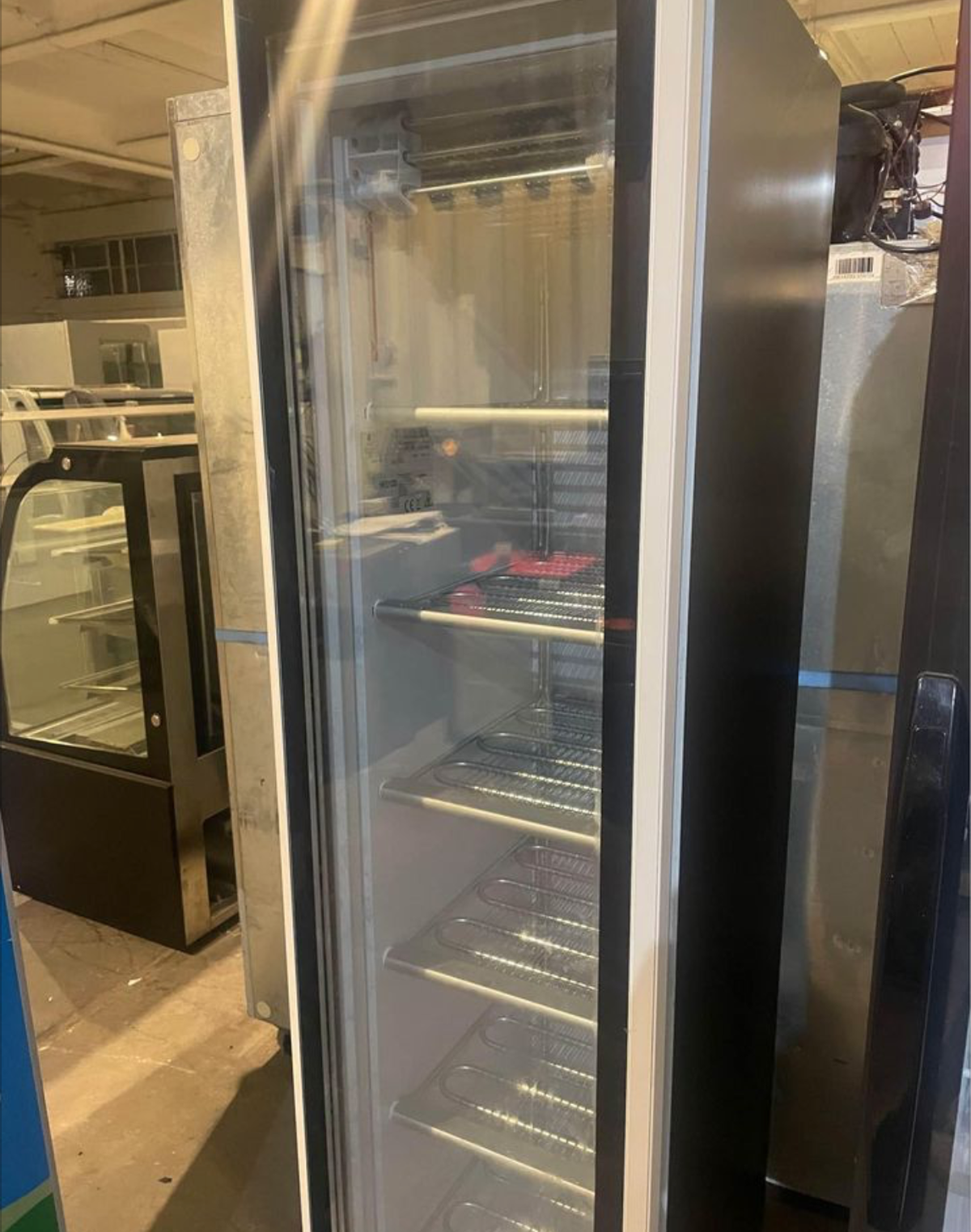 Secondhand Catering Equipment Upright Single Door Freezers Iarp Slimline Upright Display