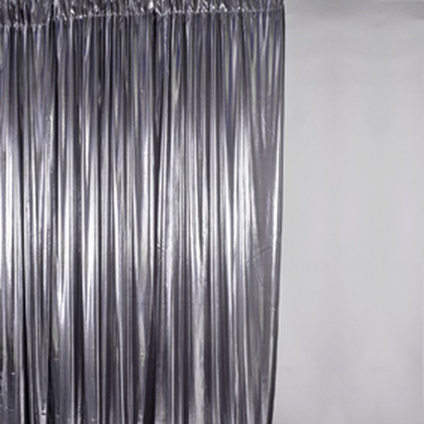 Silver Lamé Wall Drapes for sale