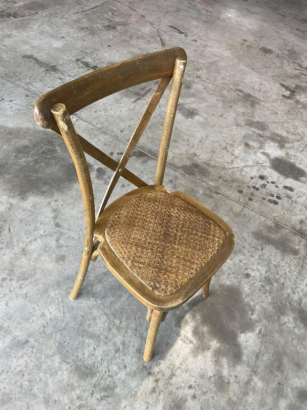 Oak Cross Back Chairs For Sale