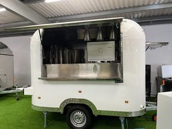 Cream 2.5m Airstream Style Catering / Promotional Trailer for sale