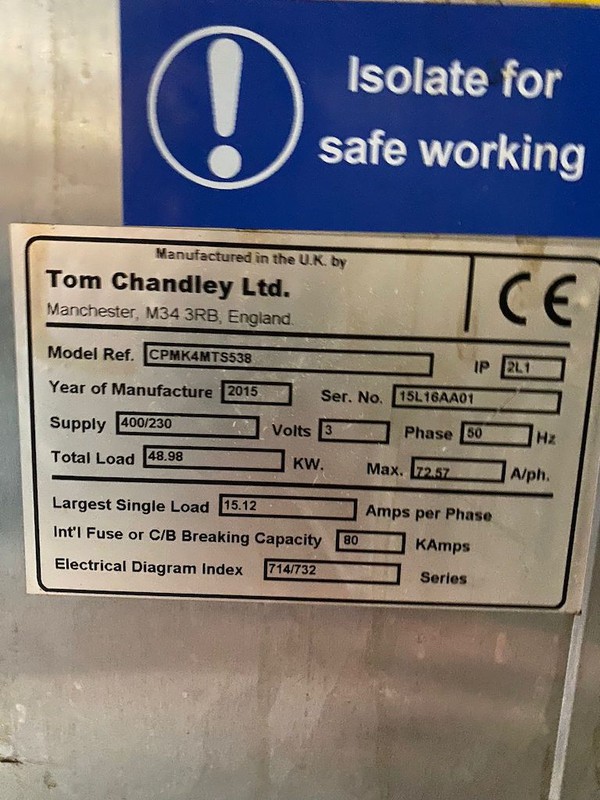 Tom Chandley CPMK4MTS538 Oven