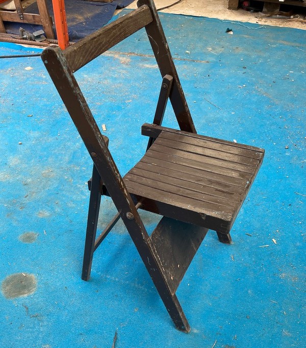 Wooden Folding Rustic Chair