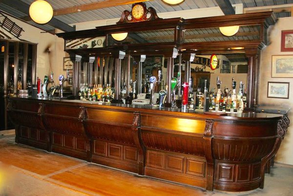 Large Victorian Style Mahogany Bar
