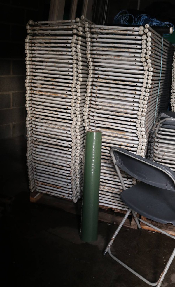 Used Stacking folding chairs