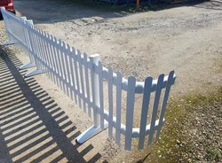 Secondhand 80m of Picket Fencing 6x Corners and 30x Feet For Sale
