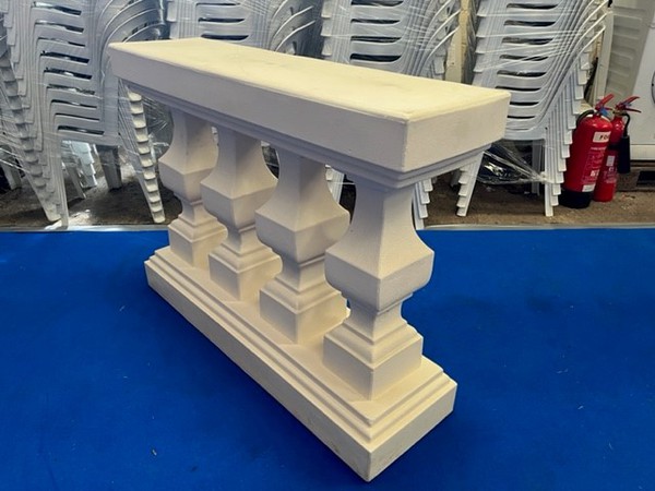 Secondhand Used Balustrade and Pillars Lightweight Plastic For Sale