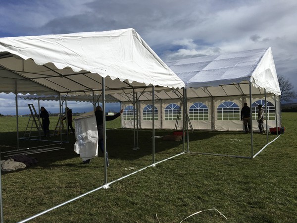 Used 9x12m and 6x6m Deluxe Frame Marquee For Sale