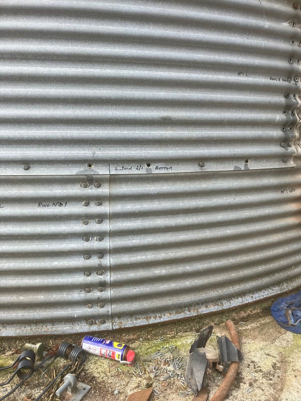 Corrugated steel grain silo for sale