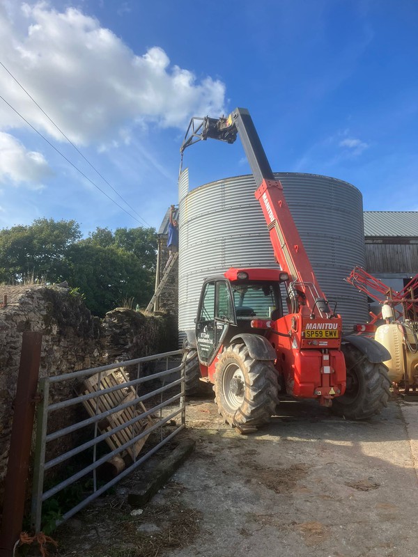 Dismantling grain silo
