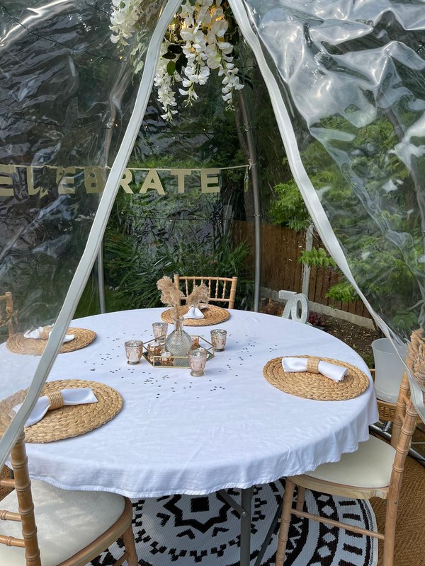 Home garden dining dome hire - London