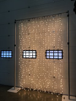 Secondhand 6m Wide PRO String Light Curtain Warm White Outdoor Blachere Joylight For Sale