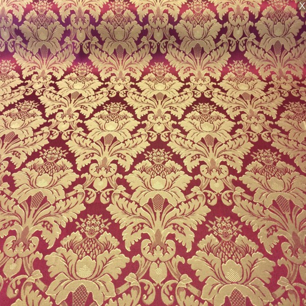 Red & Gold Damask Event Tablecloths