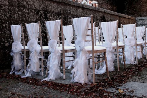 100x Large Chiffon Flowers with Diamantes for Chairs Approx 17cm 100x Large Chiffon Flowers with Diamantes for Chairs Approx 17cm