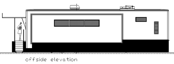 Exhibition truck Offside elevation