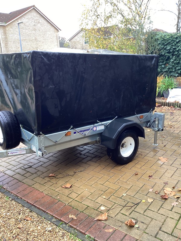 Covered trailer for sale