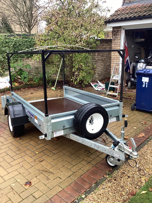 Galvanised trailer with ramp