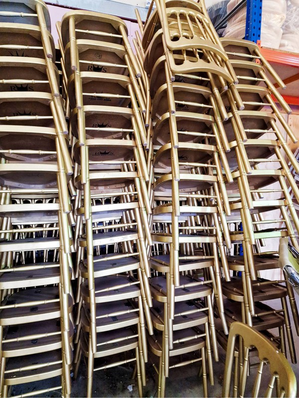 Stacking Cheltenham banqueting chairs for sale
