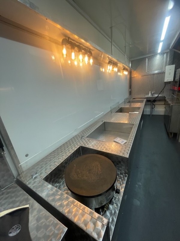 Inside used catering van