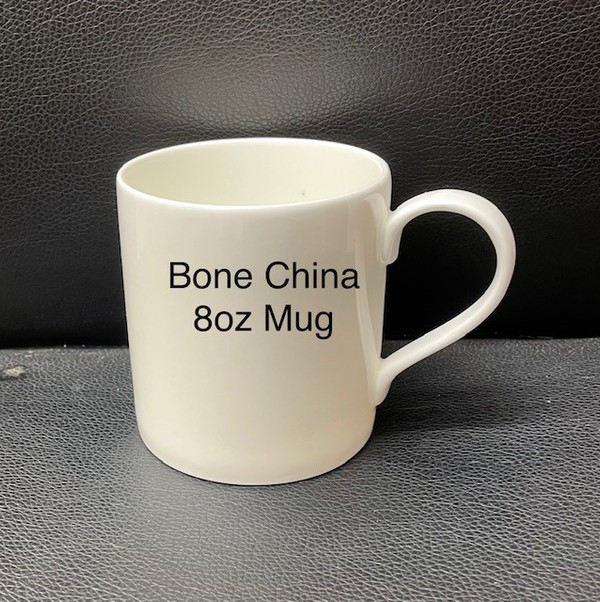Bone China 8oz mugs (White)