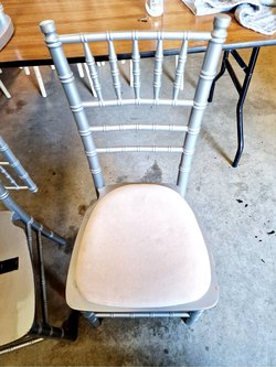 Silver Chiavari Chairs for sale