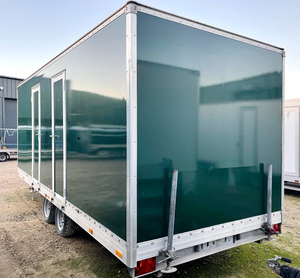 Large toilet trailer for weddings