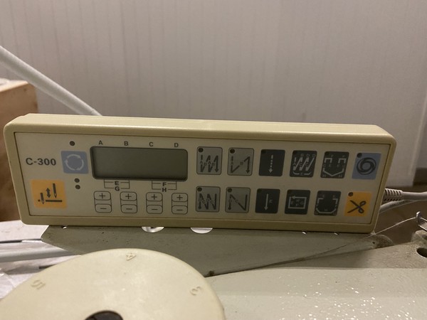 C 300 sewing machine control panel