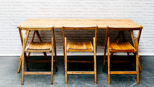 Ex Rental Vintage Style 6ft x 2ft Wooden Trestle Tables
