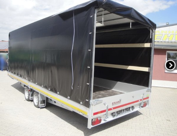 3.5T drop side trailer with curtain side