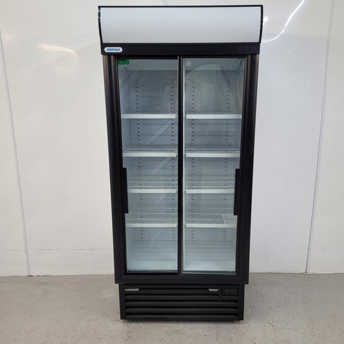 second hand commercial double door fridge