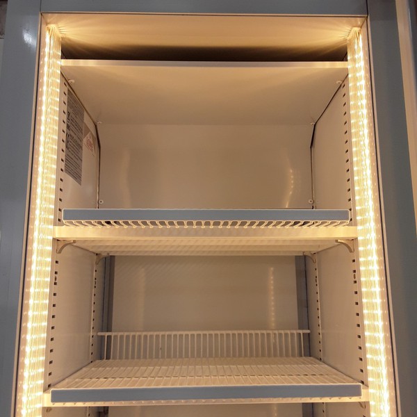 LED illuminated display fridge
