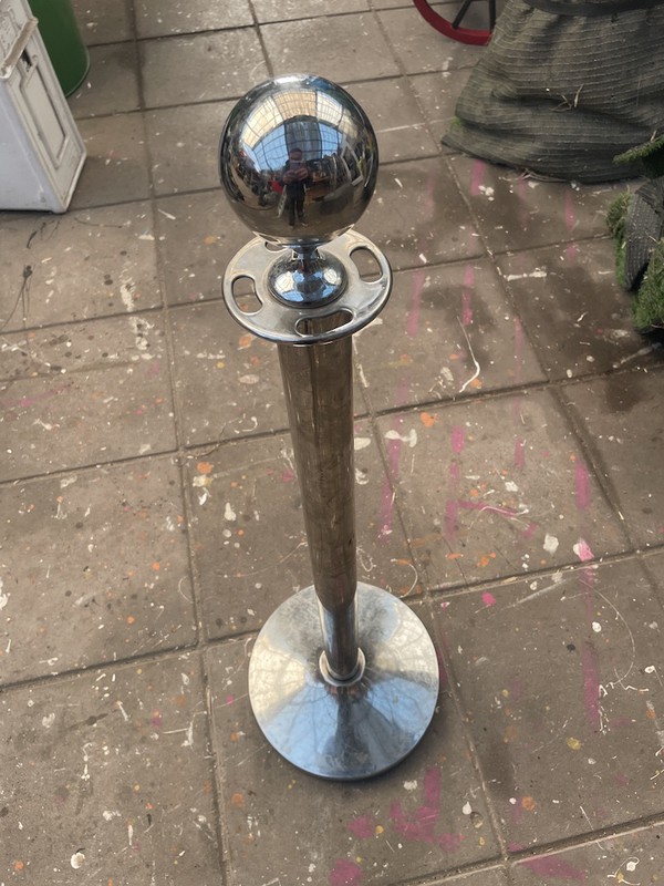 Chrome Post and Rope Stands